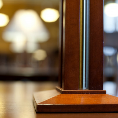 Martin E. Messinger Periodical Reading Room, Architectural Details in lamp