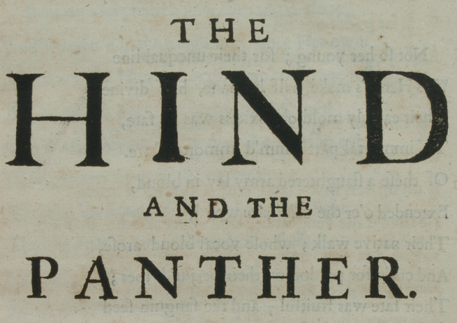 detail title page of hind and panther