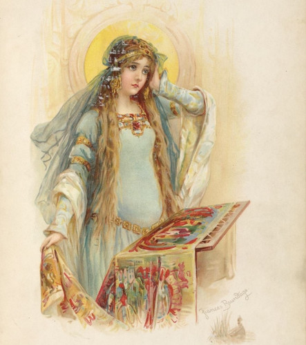 Illustration of the Lady of Shalott