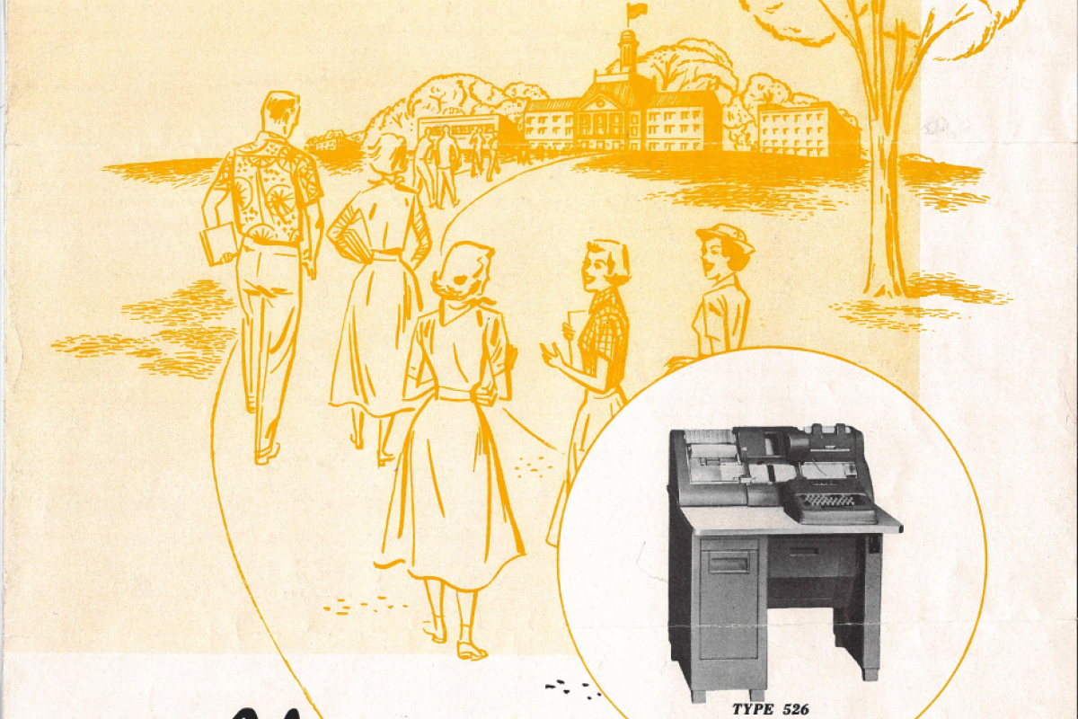 Cover of sales brochure for IBM equipment