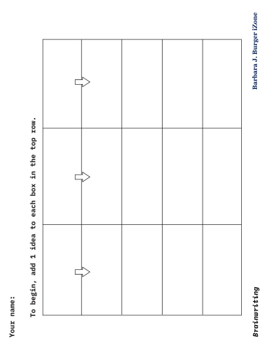 Brainwriting Worksheet