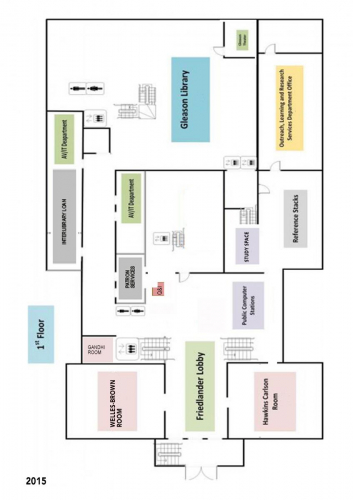 Rush Rhees first floor floorplan from 2015