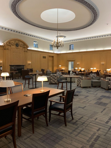 A view of Miner Reading Room, 2021