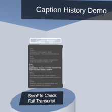 caption history example