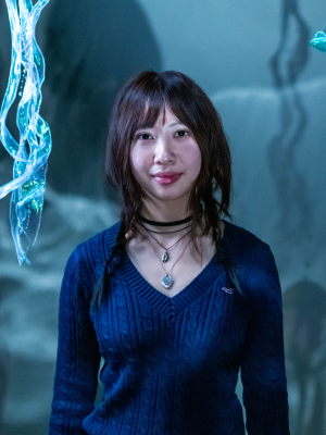 Caroline standing  for picture