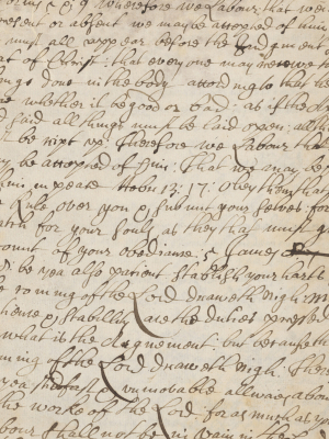 Photo of text from an early manuscript